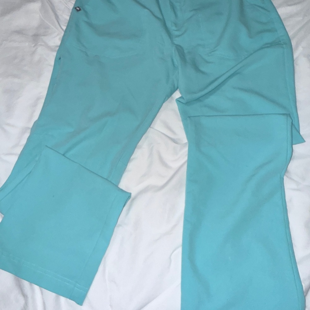 Figs Aqua Blue scrub pants